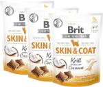 Brit Care Dog Snack funcțional pentru piele și blană Krill 3x150g