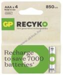 GP Batteries ReCyko Ni-MH akku HR03 (AAA) 850mAh 4db/csomag - Kiárusítás (B25184)