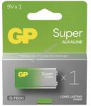 GP Batteries Super 9V Block elem 6LR61, 6LF22, 522, MN1604 1db/csomag - A készlet erejéig!