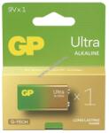 GP Batteries Ultra 9V Block elem 6LR61, 6LF22, 522, MN1604 1db/csomag - A készlet erejéig!