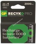 GP Batteries ReCyko Pro Ni-MH akku HR6 (AA), 2000mAh 4db/csomag - A készlet erejéig!