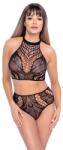 Mandy Mystery Lingerie NO XQSE Set Bustiera si Chilotei cu Decupaj intre Picioare Marime Small-Large
