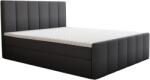 TEMPO KONDELA Boxspring ágy, 140x200, szürke, STAR - sprintbutor