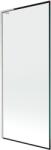 Mexen Next L, 1 szárnyú kádparaván 80 x 150 cm, 6mm átlátszó üveg-fekete mintás, 6mm átlátszó üveg, csiszolt acél profil, 895-080-000-03-70-97 (895-080-000-03-70-97)