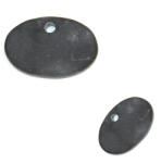  Pandantiv din Jais Natural Mat Oval 58-60 x 38-41 x 9-11 mm - 1 Buc