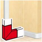 Legrand Parapetcsatorna L-idom 220x65-höz emelkedő/süllyedő 90° fényesfehér PVC műanyag DLP LEGRAND