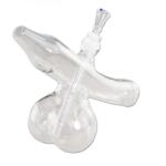 Black Leaf Bong din sticla Willy HAMMER transparent 32cm