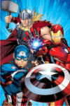 Marvel Bosszúállók Heroes mikroflanel, plüss takaró 100x150cm