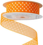 Valex Decor Pöttyös organza szalag 20mm x 20m - Világos narancssárga (DR25-36)