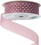 Valex Decor Pöttyös organza szalag 20mm x 20m - Mályva (DR25-22)