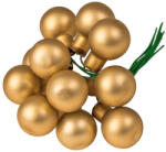 Valex Decor Üveggömb pick, matt arany, 2cm-es, 12 db-os köteg (GP-M12)