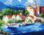 Ideyka Set pictura pe numere, cu sasiu, La poalele muntelui, 40x50 cm (KHO2826)