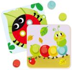 Tooky Toy Дървена бебешка мозайка Tooky Toy - Цветове в градината (TF783)