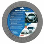 LAMPA Husa volan protector elasticizat 2 in 1 - Gri