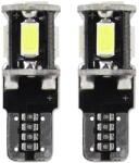 AMiO Bec Led 5SMD 5730 12V Pozitie W5W T10 Canbus 2buc - Alb