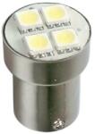 Pilot Bec Hyper-Led12 - 4SMD 24V frana soclu met P21W BA15s 1buc - Alb
