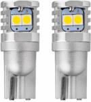 AMiO Bec Led 6SMD 3030 12/24V Pozitie W5W W10W T10 Canbus 2buc - Alb