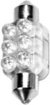 LAMPA Bec LED 12V - 13x35mm - 6LED Sofit SV85-8 1buc - Alb