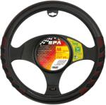 Pilot Husa volan imitatie piele Spa - M - Ø 37/39cm - Negru/Rosu
