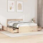 vidaXL tömör fenyőfa ágy matrac nélkül 135 x 190 cm (3282357)