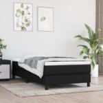 vidaXL ágykeret matrac nélkül fekete 90x200 cm szövet (3120486)