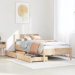 vidaXL tömör fenyőfa ágy matrac nélkül 75 x 190 cm (3301773)