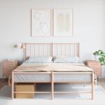 vidaXL 2 db rózsaszín acél éjjeliszekrény 36 x 39 x 50, 5 cm (842925)