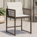 vidaXL 4 db barna polyrattan kerti szék párnával (365020)