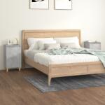 vidaXL 2 db betonszürke szerelt fa éjjeliszekrény 40x35x70 cm (819637)
