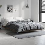 vidaXL füstös tölgy színű szerelt fa ágykeret matrac nélkül 140x190 cm (832282)