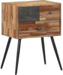 vidaXL tömör tíkfa éjjeliszekrény 47 x 31, 5 x 60 cm (358538)