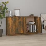 vidaXL 2 db füstös tölgyszínű szerelt fa tálalóasztal 60 x 30 x 70 cm (3115777)