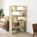 vidaXL sonoma tölgy színű szerelt fa könyvszekrény 100 x 33 x 156, 5 cm (3309341)