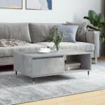 vidaXL betonszürke szerelt fa dohányzóasztal 90 x 60 x 35 cm (827056)