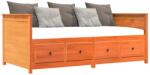 vidaXL kanapéágy ágy matrac viaszbarna 100x200 cm tömör fa fenyőfa (844437)