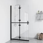 vidaXL átlátszó ESG üveg összecsukható zuhanyfal 120 x 190 cm (151185)