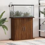 vidaXL barna tölgyszínű szerelt fa akváriumi állvány 81x36x73 cm (833606)