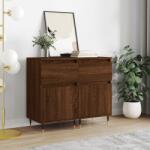vidaXL 2 db barna tölgy színű szerelt fa tálalószekrény 40x35x70cm (831147)