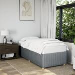 vidaXL világosszürke szövet ágykeret matrac nélkül 90x190 cm (3284900)