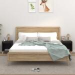 vidaXL 2 db fekete éjjeliszekrény 40 x 35 x 50 cm (821861)