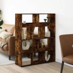 vidaXL füstös tölgy színű szerelt fa térelválasztó 100 x 33 x 125, 5 cm (3309523)