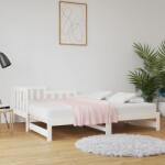 vidaXL fehér tömör fenyőfa kihúzható kanapéágy 2 x (80 x 200) cm (820737)