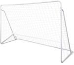 vidaXL kiváló minőségű acél hálós focikapu szett 240 x 90 x 150 cm (90572)