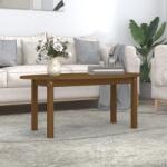 vidaXL mézbarna tömör fenyőfa dohányzóasztal 110 x 55 x 45 cm (822345)