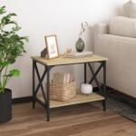 vidaXL sonoma tölgy színű szerelt fa kisasztal 55 x 38 x 45 cm (823328) - vidaxl