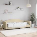 vidaXL krémszínű szövet kanapéágy 80 x 200 cm (354110)