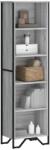 vidaXL szürke sonoma színű szerelt fa könyvespolc 50 x 31 x 169 cm (848617) - vidaxl