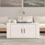 vidaXL magasfényű fehér szerelt fa dohányzóasztal 80 x 50 x 36 cm (816514)