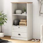 vidaXL VIGO fehér tömör fenyőfa könyvespolc 60x35x114, 5 cm (353185)