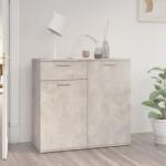 vidaXL betonszürke szerelt fa tálalószekrény 80 x 36 x 75 cm (805774)